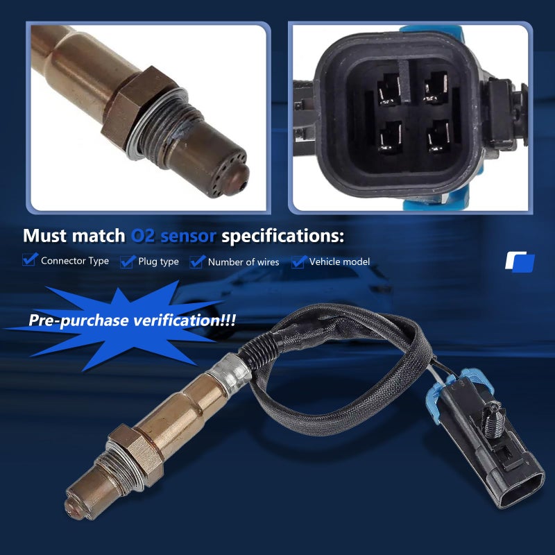 MAXFAVOR Upstream Oxygen Sensor Replacement for Cadillac 2008 2009 2010 2011 CTS STS,for 2008 2009 Suzuki XL-7 Pontiac Torrent,Fit for 2008 2009 Chevy Equinox V6 3.6L 234-4819 02 Sensor - Image 3